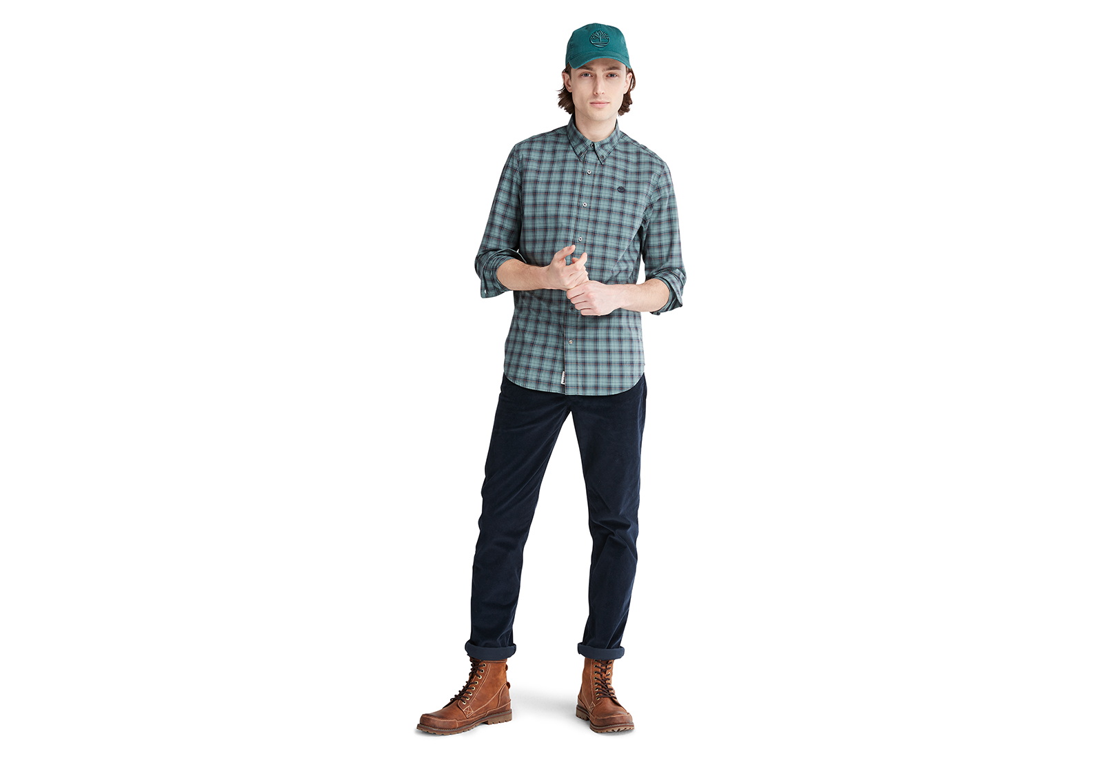 Timberland Oblečení Ls Poplin Check Shirt