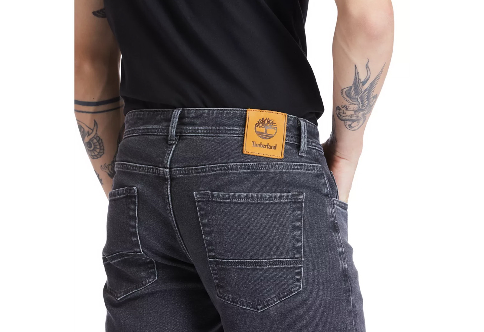 Timberland Oblečení Str Black Indigo Denim