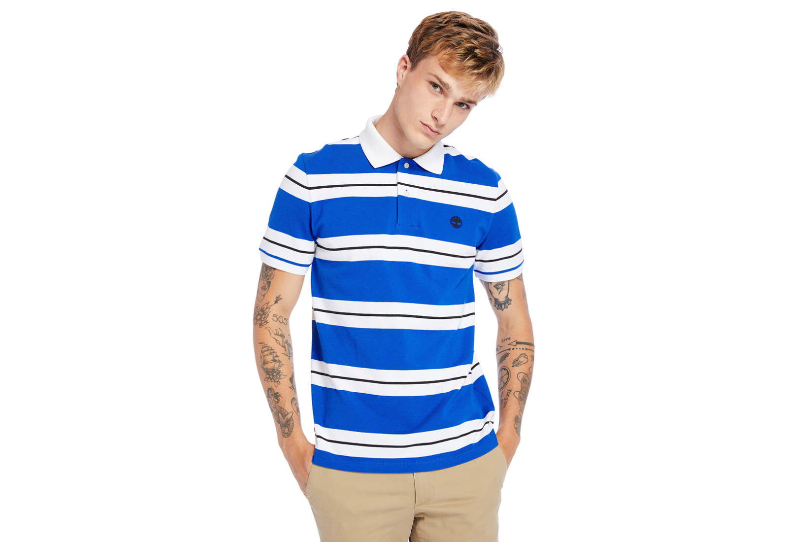 Timberland Oblečení Ss Stripe Pique Polo